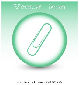 Vector illustration of paper clips 