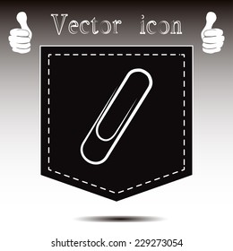 Vector illustration of paper clips 