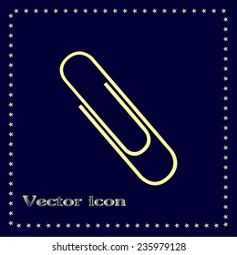Vector illustration of paper clips 
