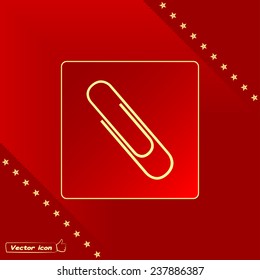 Vector illustration of paper clips 