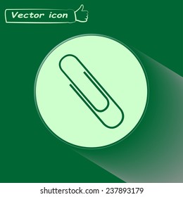 Vector illustration of paper clips 