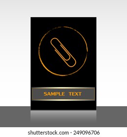 Vector illustration of paper clips 