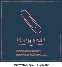 Vector illustration of paper clips 
