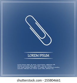 Vector illustration of paper clips 