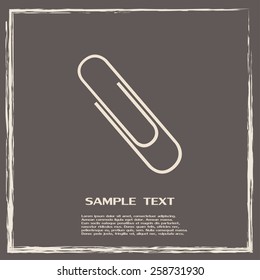 Vector illustration of paper clips 