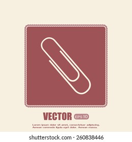 Vector illustration of paper clips 
