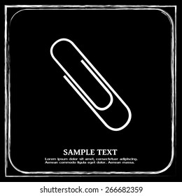 Vector illustration of paper clips 