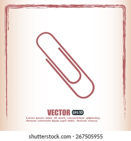 Vector illustration of paper clips 