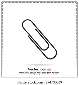 Vector illustration of paper clips 