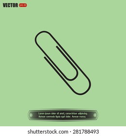 Vector illustration of paper clips 