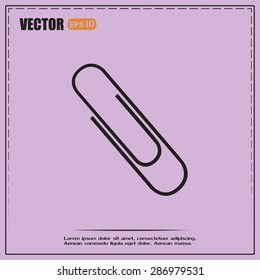 Vector illustration of paper clips 