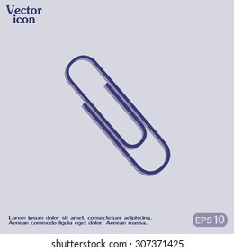 Vector illustration of paper clips 