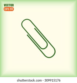 Vector illustration of paper clips 