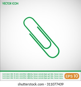 Vector illustration of paper clips 