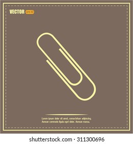 Vector illustration of paper clips 