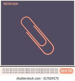 Vector illustration of paper clips 