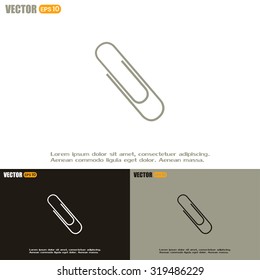 Vector illustration of paper clips 