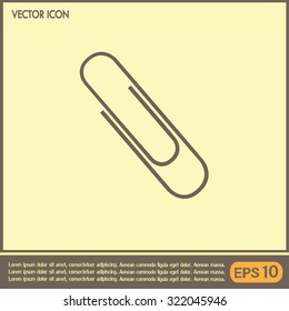 Vector illustration of paper clips 