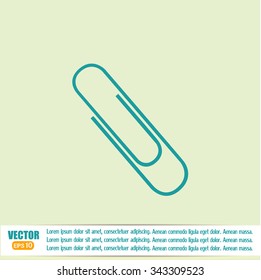 Vector illustration of paper clips 