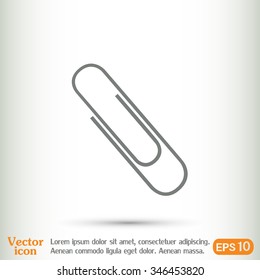 Vector illustration of paper clips 