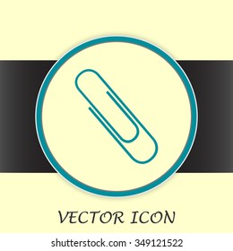 Vector illustration of paper clips 