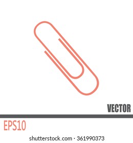 Vector illustration of paper clips 
