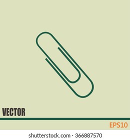Vector illustration of paper clips 