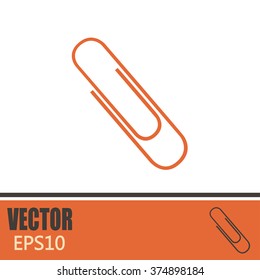Vector illustration of paper clips 