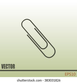 Vector illustration of paper clips 