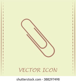 Vector illustration of paper clips 