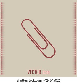 Vector illustration of paper clips 
