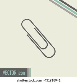 Vector illustration of paper clips 