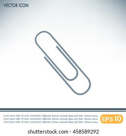 Vector illustration of paper clips 