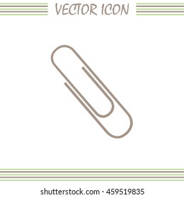 Vector illustration of paper clips 