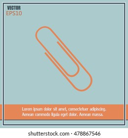 Vector illustration of paper clips 
