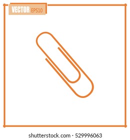 Vector illustration of paper clips 