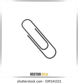 Vector illustration of paper clips 