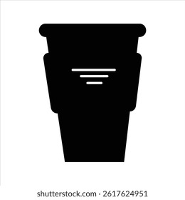 vector illustration of a paper cup
