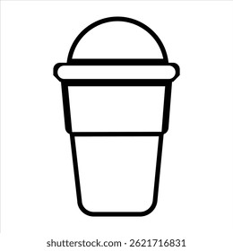ilustração vetorial de xícara de papel