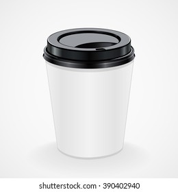 Vector Illustration of paper cup of coffee