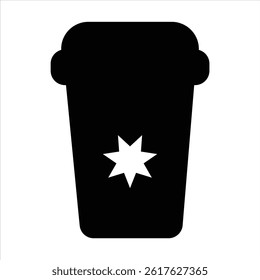 vector illustration of paper cup icon
