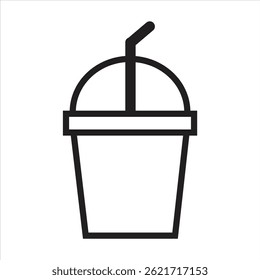 vector illustration of paper cup on white background