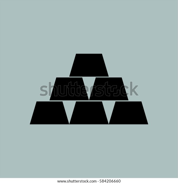 Vector Illustration Paper Cup Pyramid Icon Stock Vector (Royalty Free ...