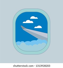 Vector illustration, paper cut effect 