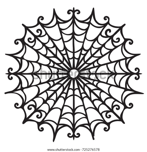 Illustration Vectorielle De Toile D Araignee Silhouette Image Vectorielle De Stock Libre De Droits