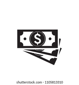 Vector illustration of paper dollar
