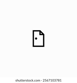 vector illustration of paper door