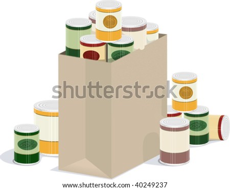Similar – Image, Stock Photo Bags filled with fall leaves lie on the roadside