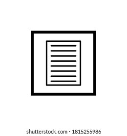 Vector illustration of a paper icon. Document symbol.