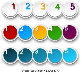 Vector illustration of paper infographics template design. Eps10